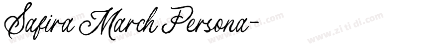 Safira March Persona字体转换